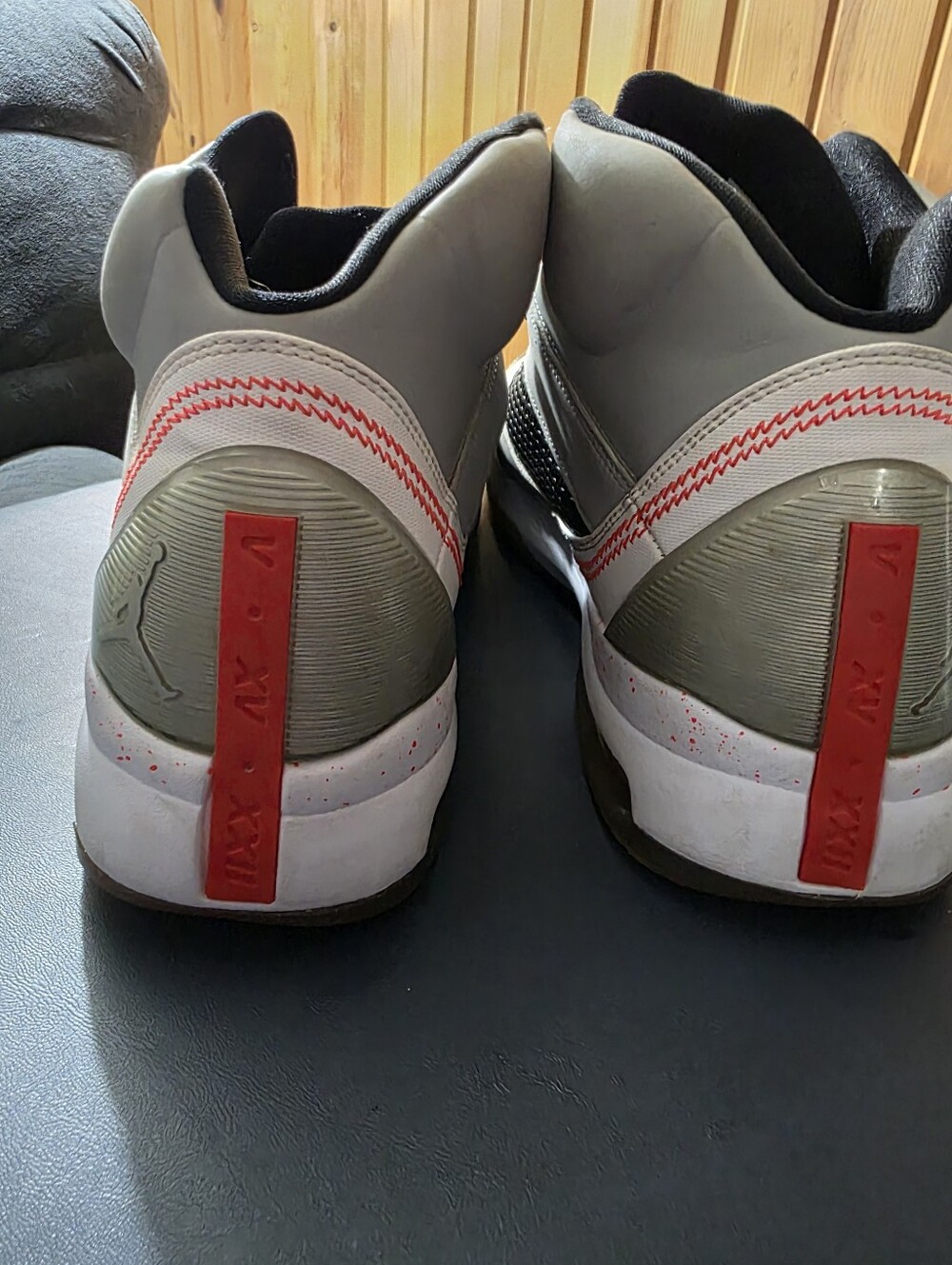 Jordan Flight Remix Wolf Grey, Size 12m Men's Gray Athletic Sneakers Like New. - Picture 4 of 8
